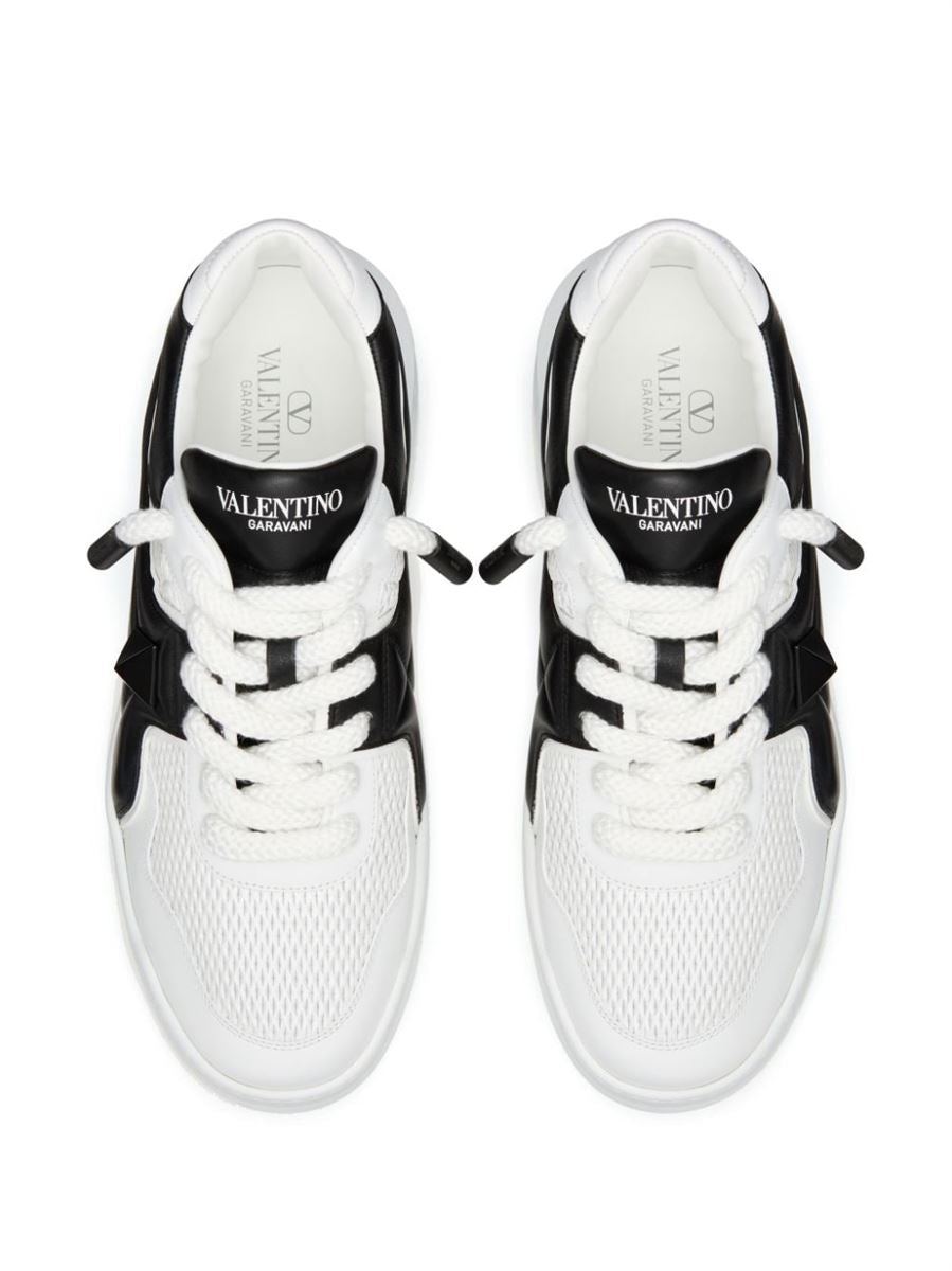 ONE STUD LEATHER SNEAKERS VALENTINO