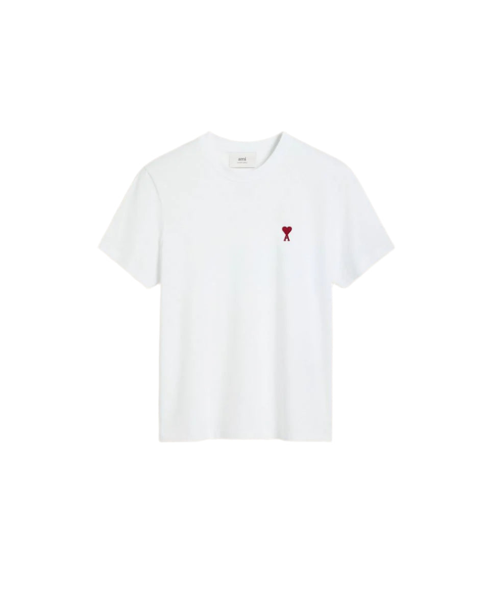 WHITE COTTON AMI DE COEUR T-SHIRT