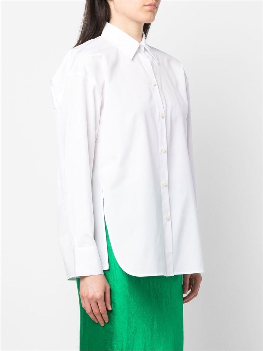 SIDE-SLIT COTTON SHIRT VINCE