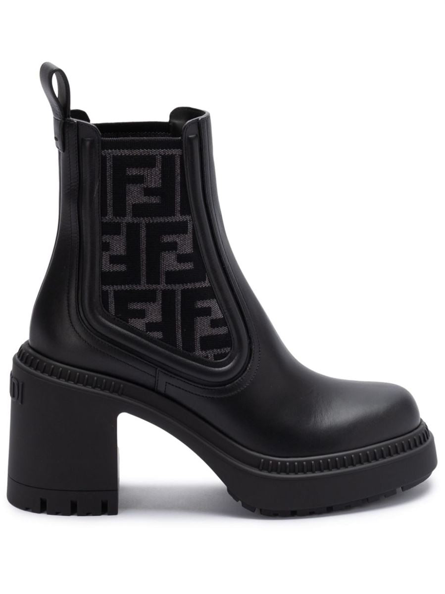 65MM MONOGRAM-DETAILED BOOTS FENDI