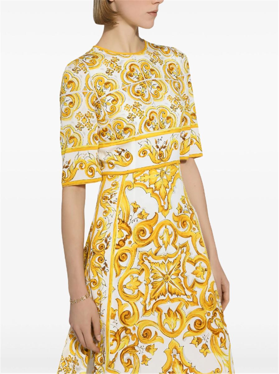 MAJOLICA SILK CREPE DRESS