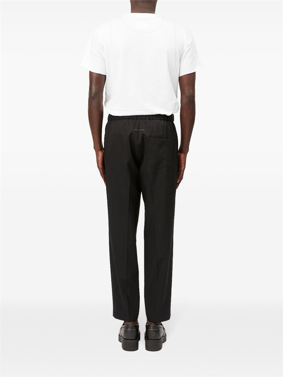 TAILORED DRAWSTRING-WAIST TROUSERS MM6