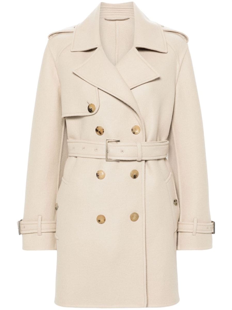 WOOL DOUBLE-BREASTED COAT ERMANNO SCERVINO