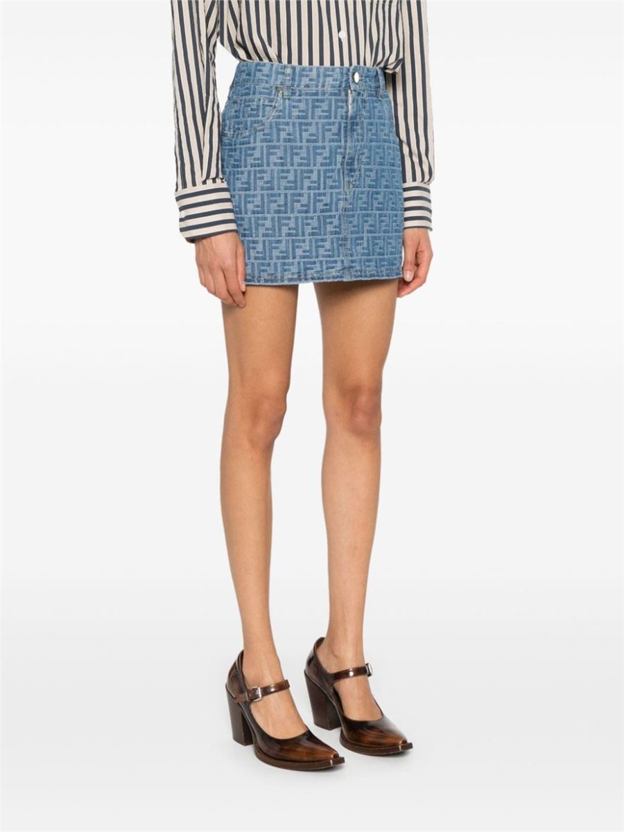 FF-MOTIF MINI SKIRT FENDI