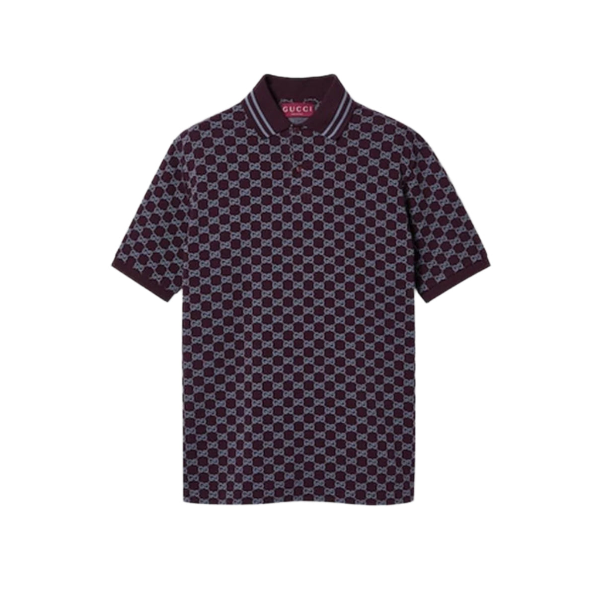 GG COTTON PIQUET JACQUARD POLO SHIRT