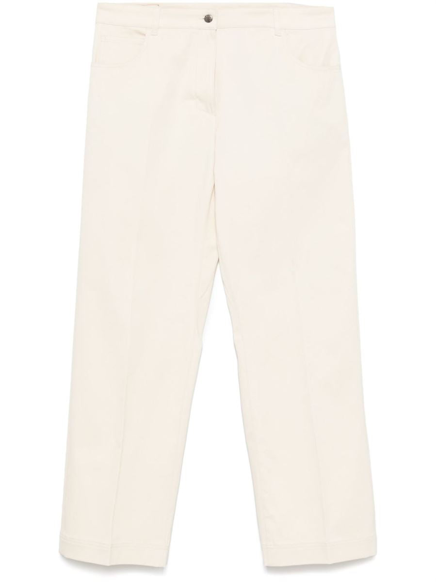 COTTON GABARDINE TROUSERS