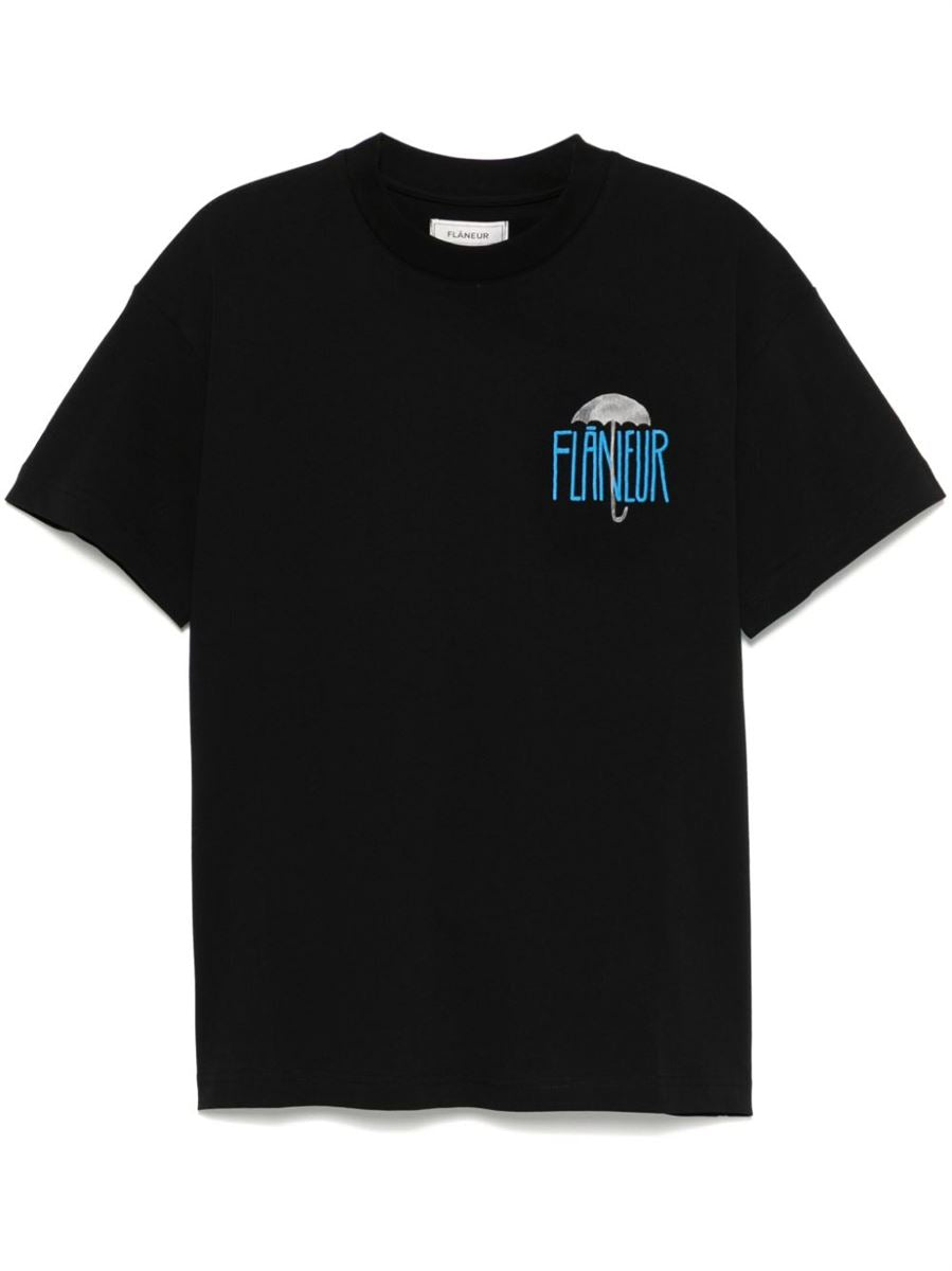 LOGO-PRINT T-SHIRT FLANEUR