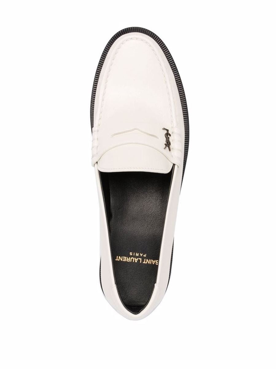 MONOGRAM PLAQUE LOAFERS SAINT LAURENT