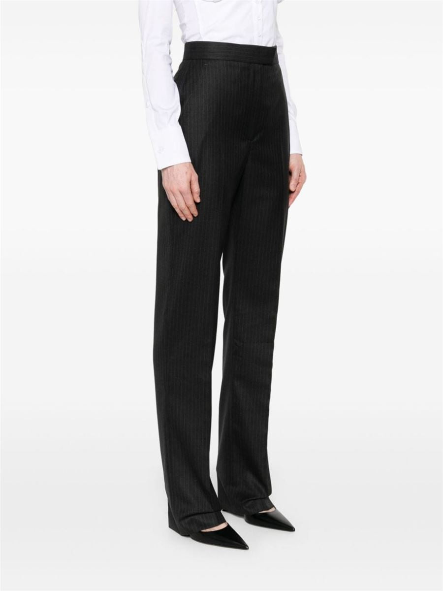 PINSTRIPE WOOL TROUSERS A. MCQUEEN