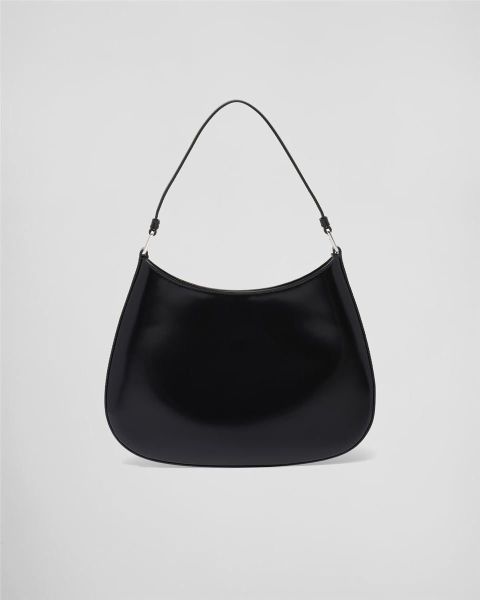 CLEO BRUSHED LEATHER SHOULDER BAG PRADA