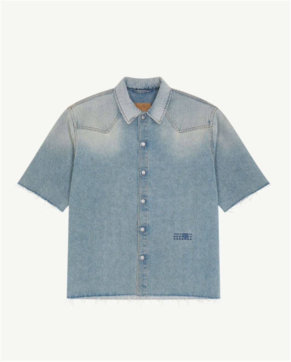 DENIM SHORT SLEEVE SHIRT