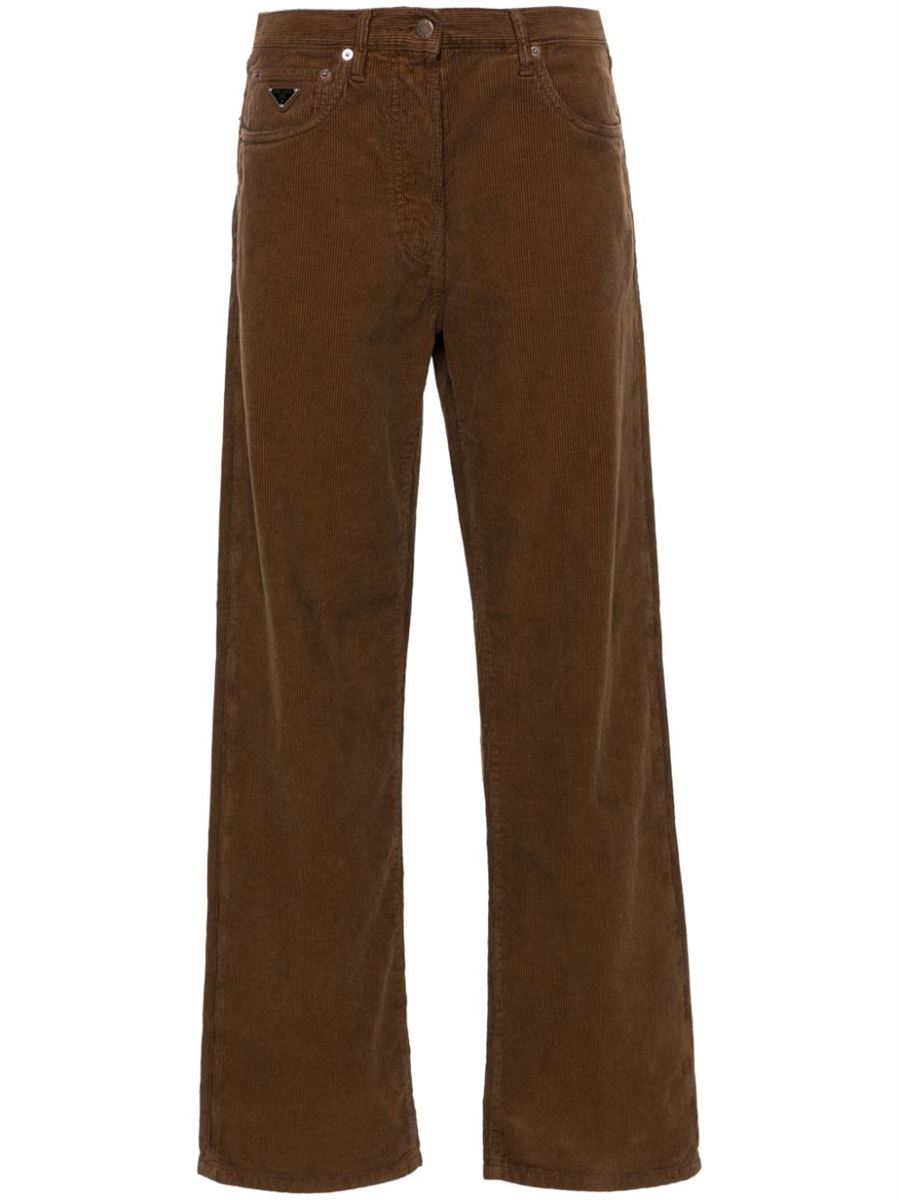 CORDUROY STRAIGHT-LEG TROUSERS