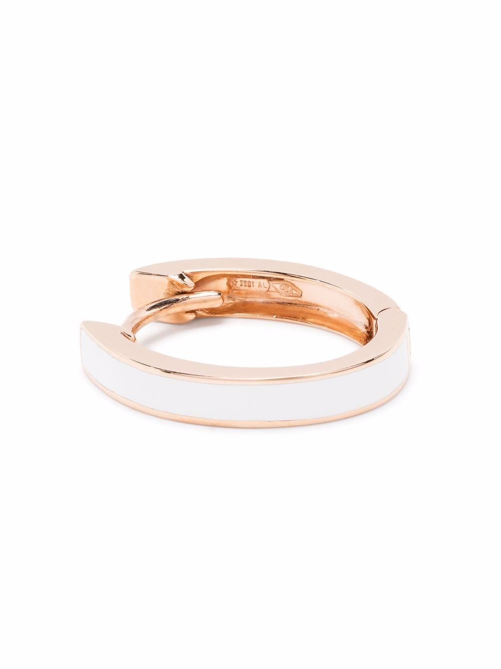 18KT ROSE GOLD MICRO COSMOS SINGLE HOOP EARRING