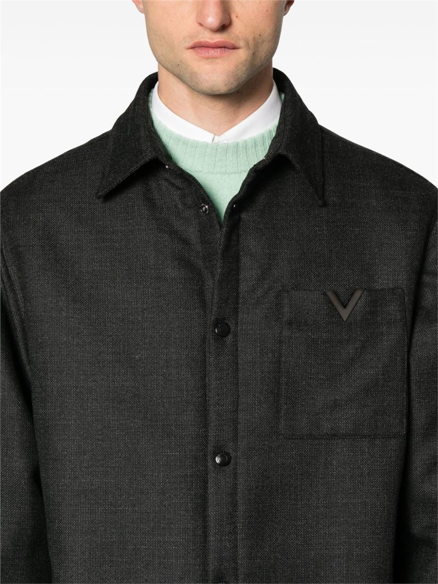 VLOGO PADDED SHIRT JACKET