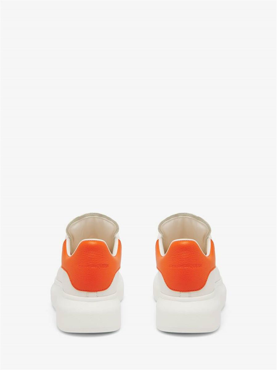 OVERSIZED SNEAKER IN OFF WHITE/ORANGE