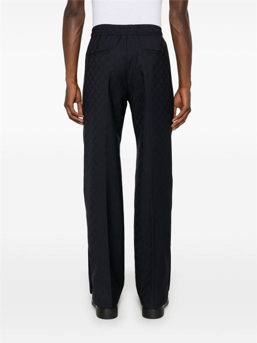 GG SUPREME-JACQUARD STRAIGHT TROUSERS GUCCI