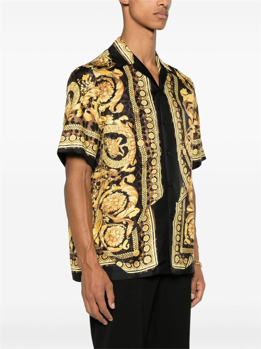 WILD BAROCCO SILK SHIRT VERSACE