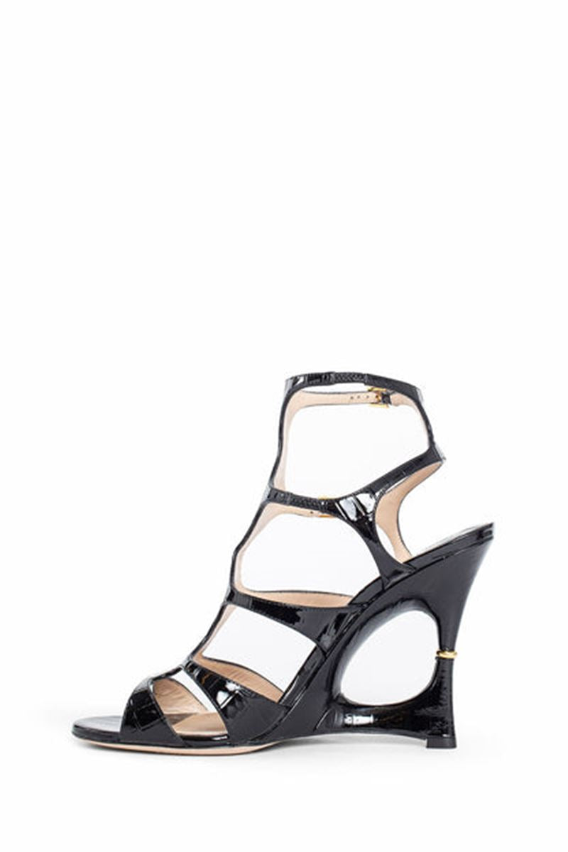 PRINTED CROC CAGE SANDALS TOM FORD