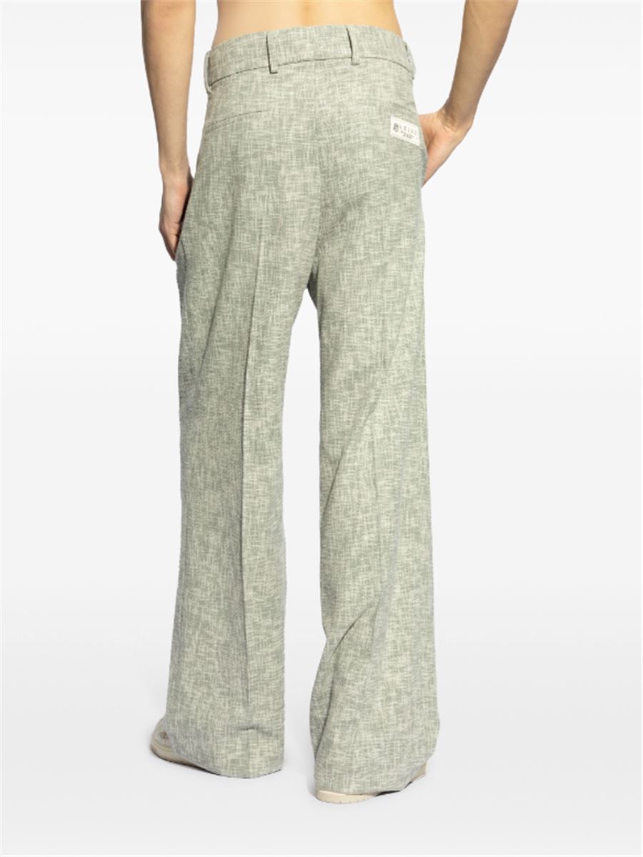 PLEATED MÉLANGE TROUSERS