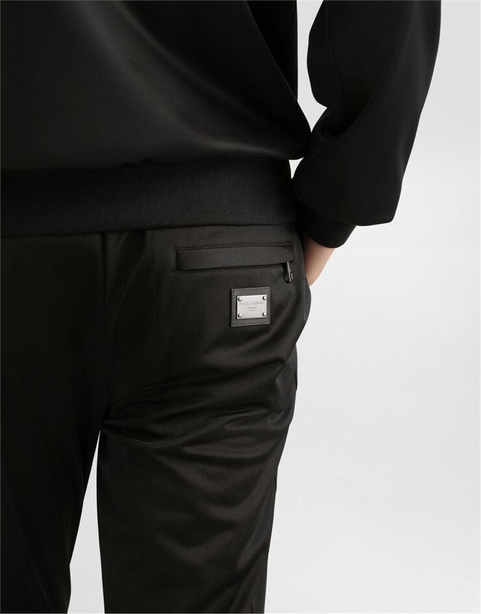 JERSEY JOGGING PANTS WITH BRANDED TAG