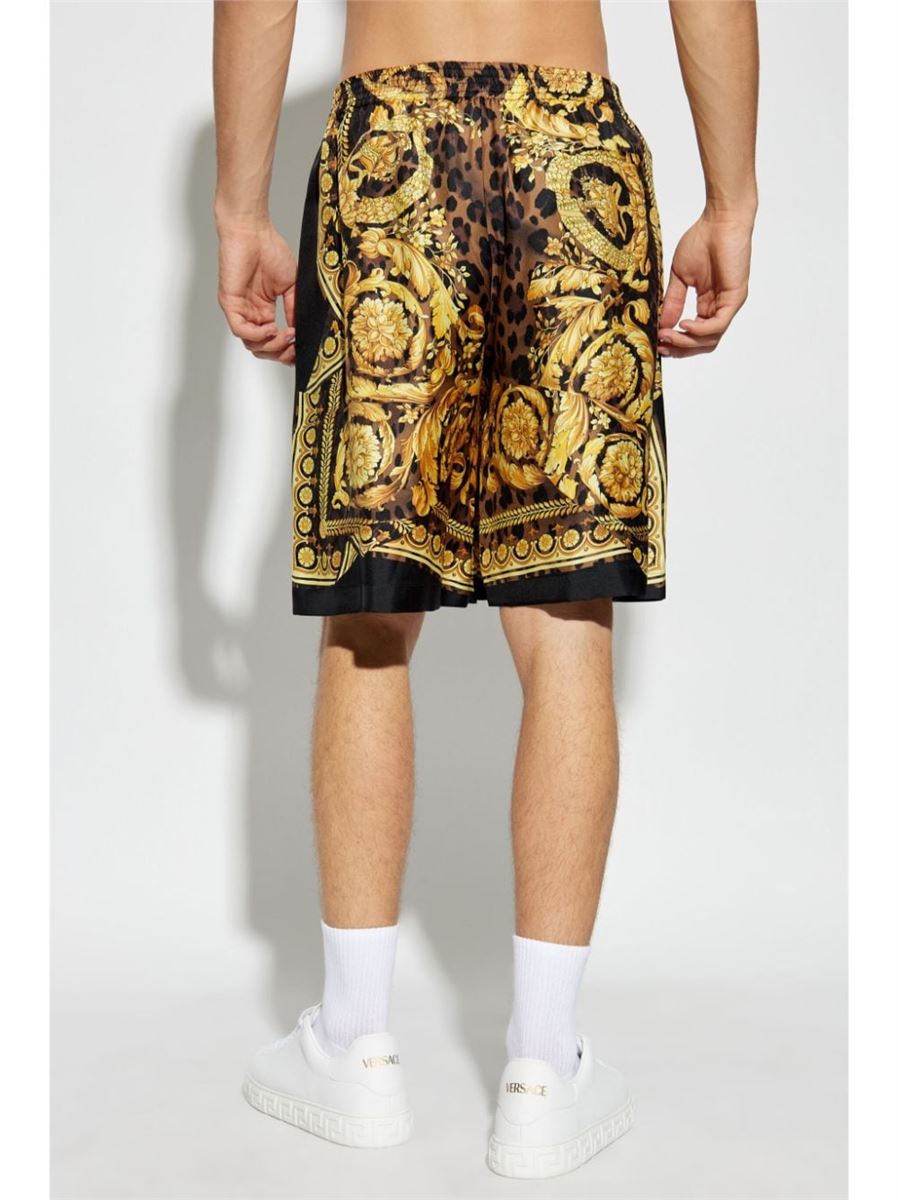 BAROCCO SILK SHORTS VERSACE