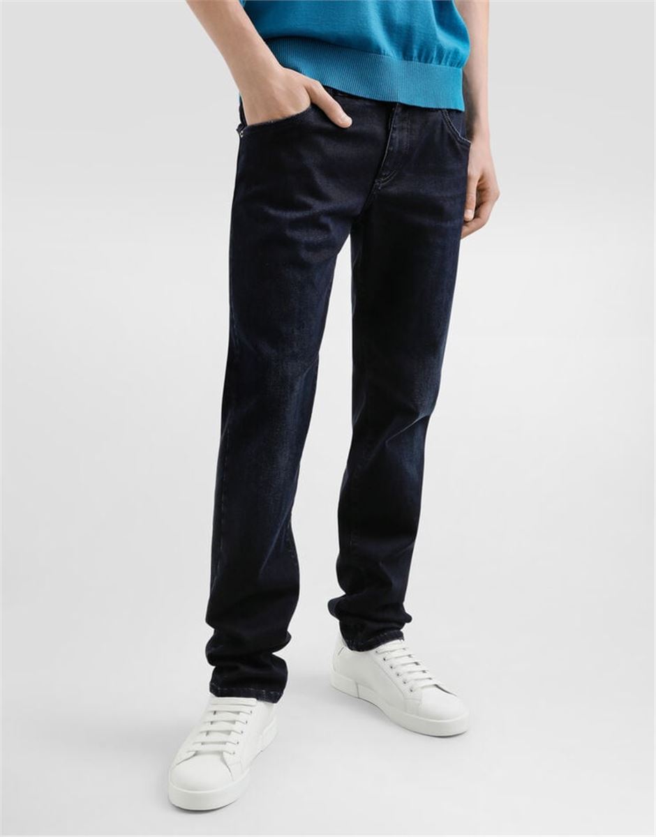 SKINNY STRETCH COTTON JEANS WITH TAG