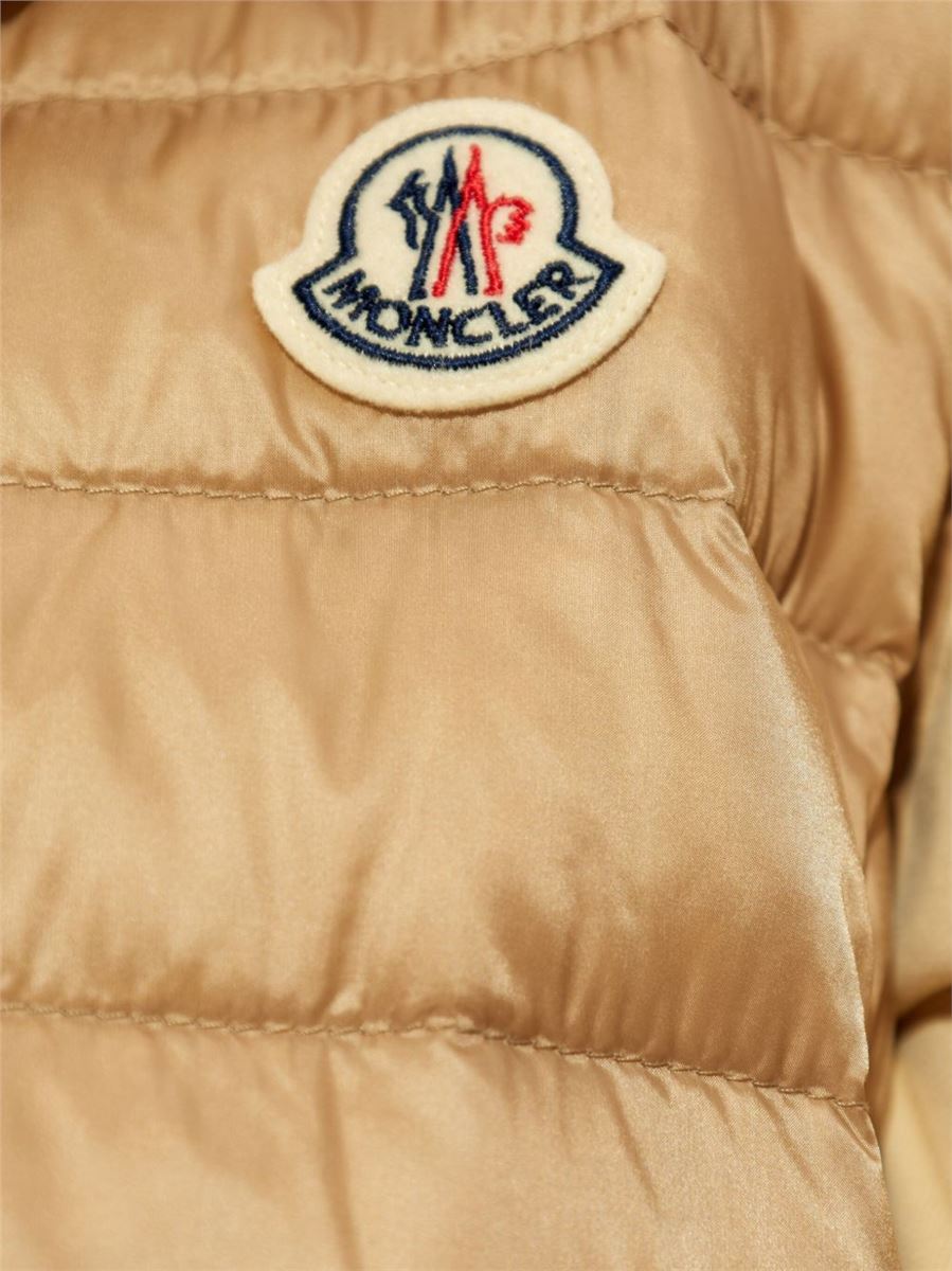 MOCK NECK LOGO PATCH DOWN GILET