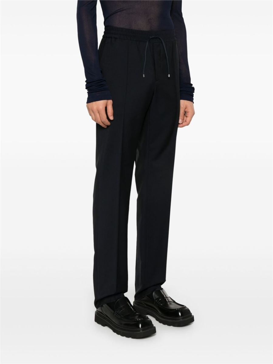 DRAWSTRING-WAIST TAPERED TROUSERS VALENTINO