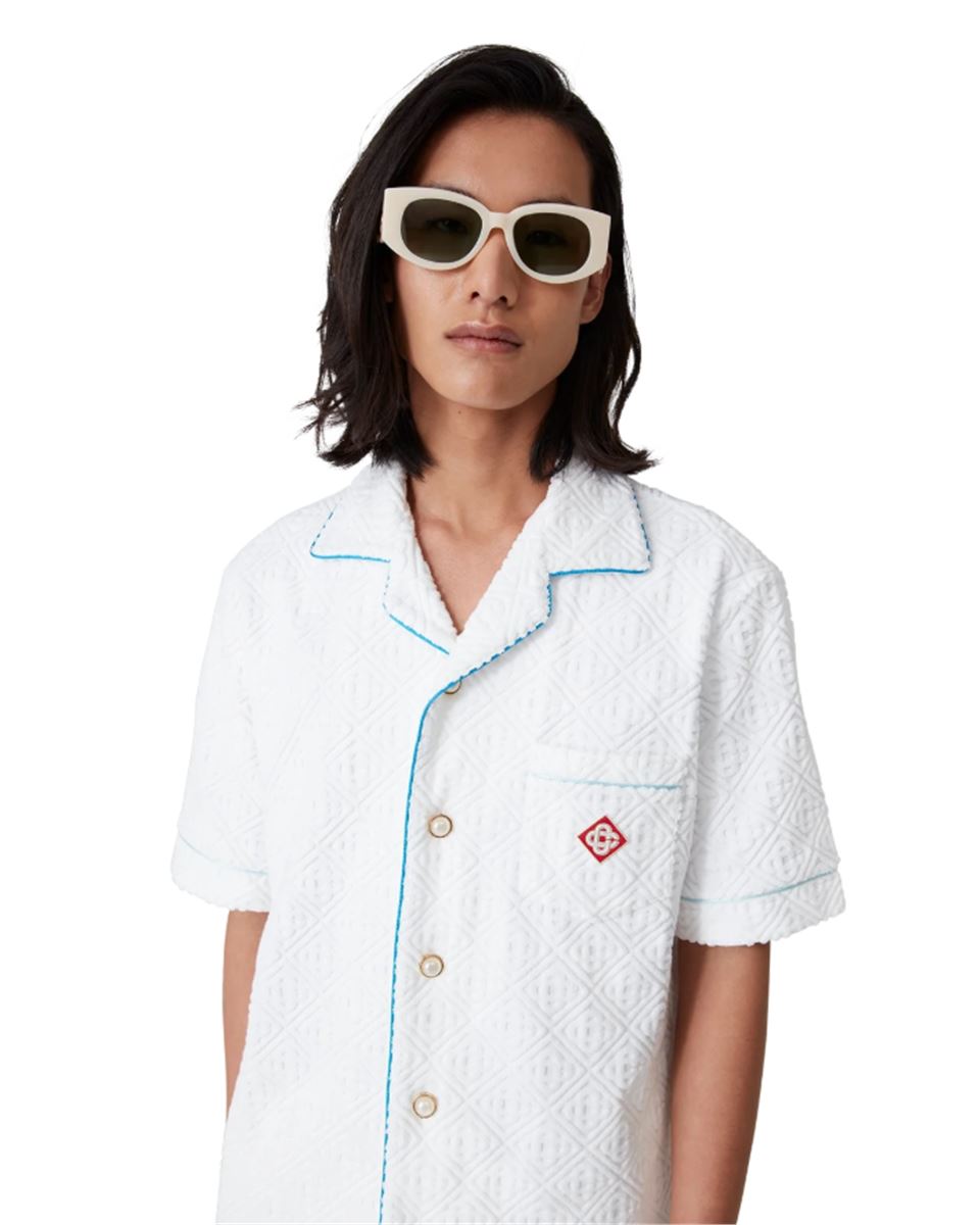 TENNIS STRIPE TOWELLING SHIRT