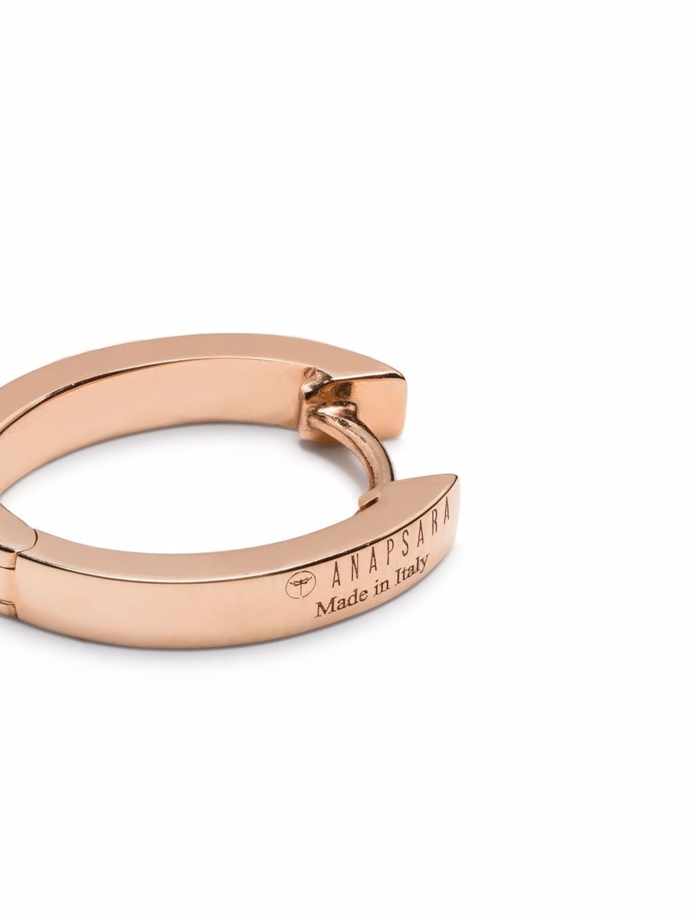 18KT ROSE GOLD MICRO COSMOS SINGLE HOOP EARRING