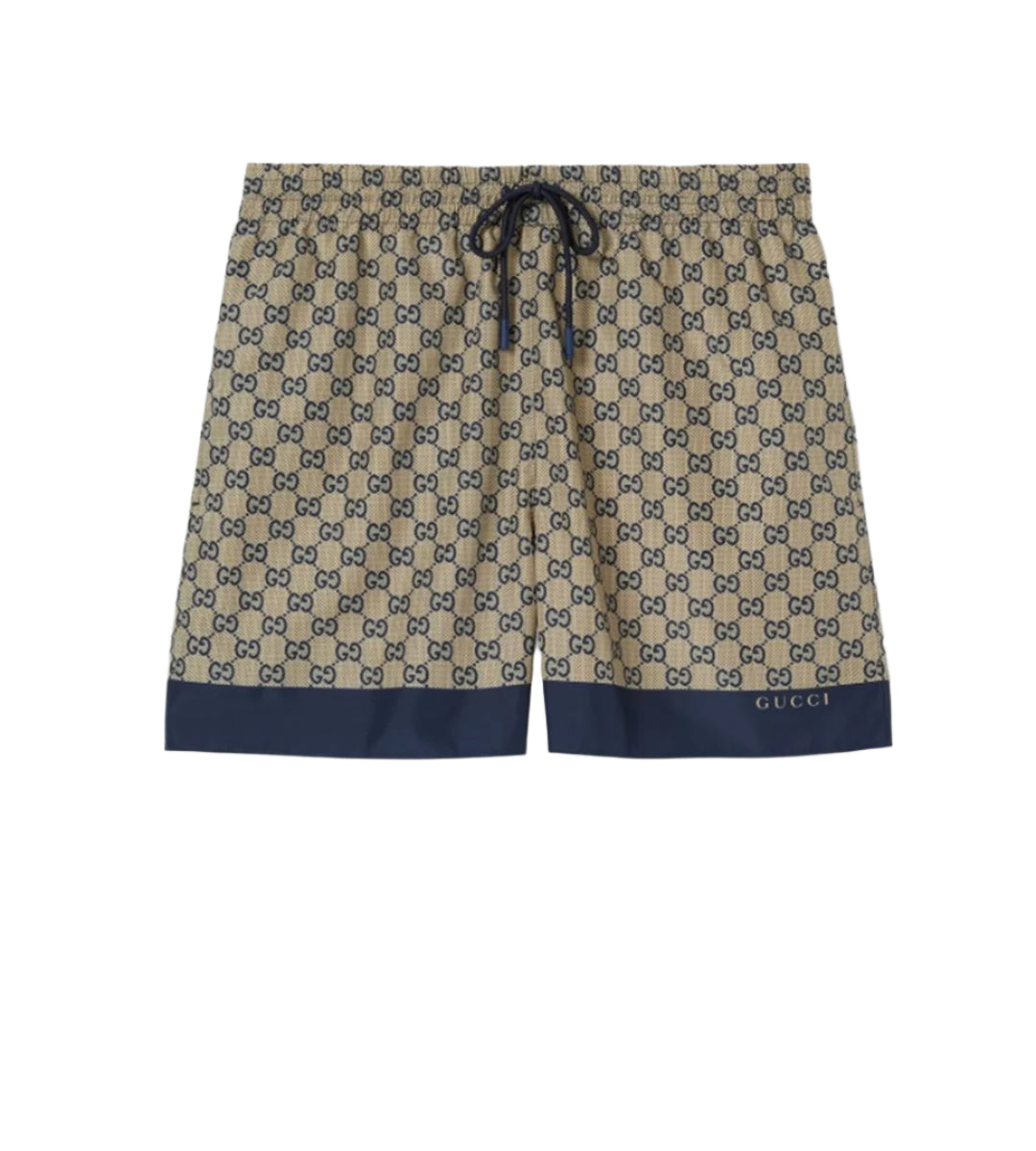 PRINTED POPLIN TECH SWIM SHORTS