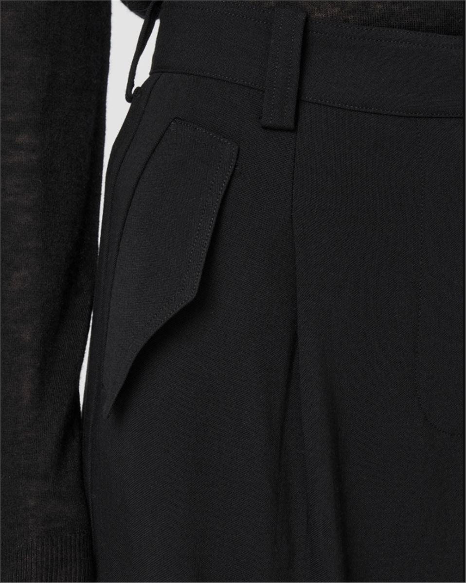 ALEXIS FLUID TWILL WOOL TROUSERS