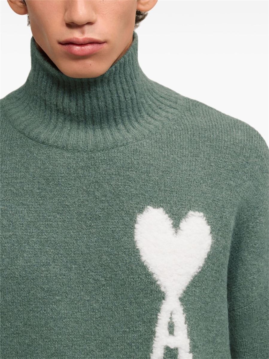 AMI DE COEUR FUNNEL NECK SWEATSHIRT AMI