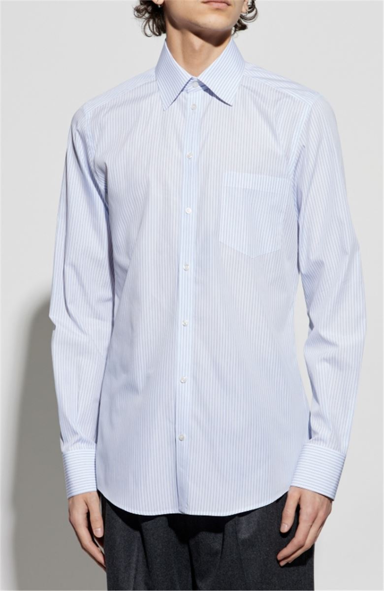 LIGHT BLUE STRIPED SHIRT