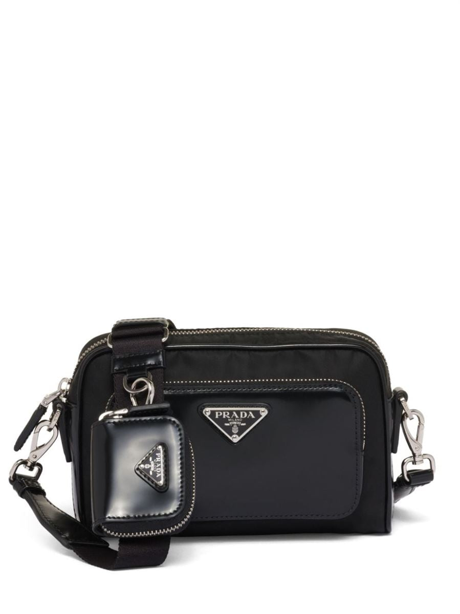 BANDOLERA TRIANGLE-LOGO MESSENGER BAG