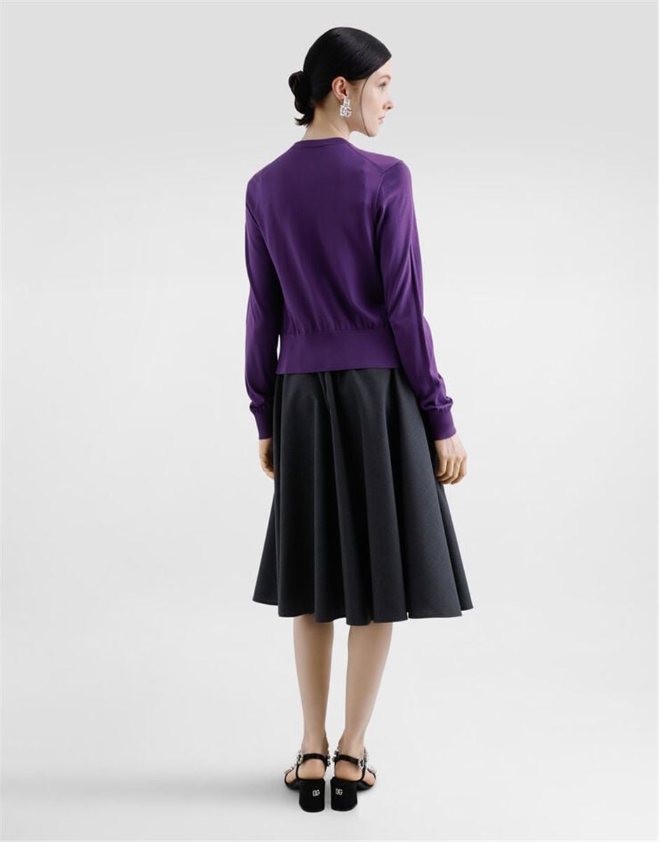 WOOLEN MIDI CIRCLE SKIRT