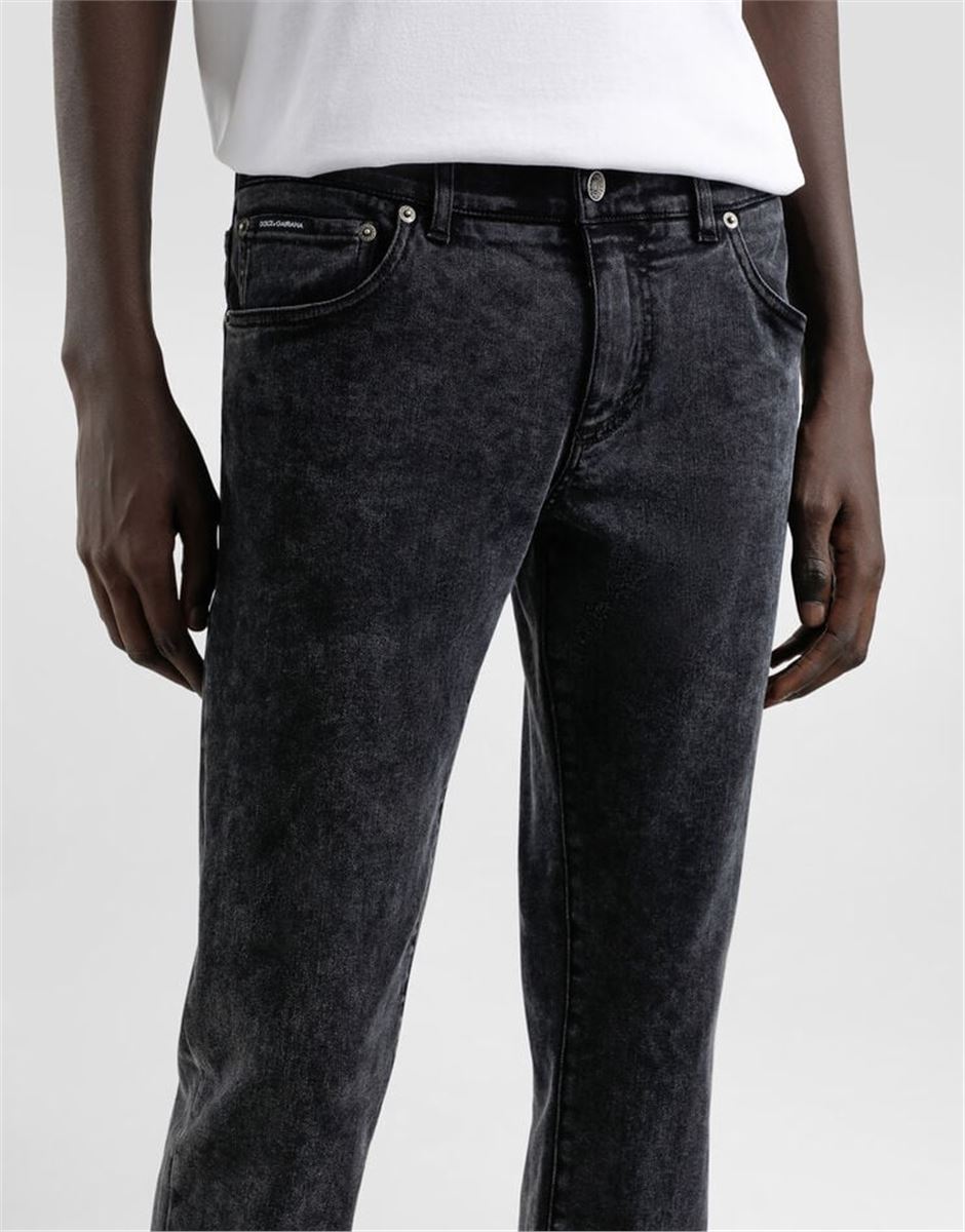 SKINNY STRETCH COTTON JEANS WITH TAG