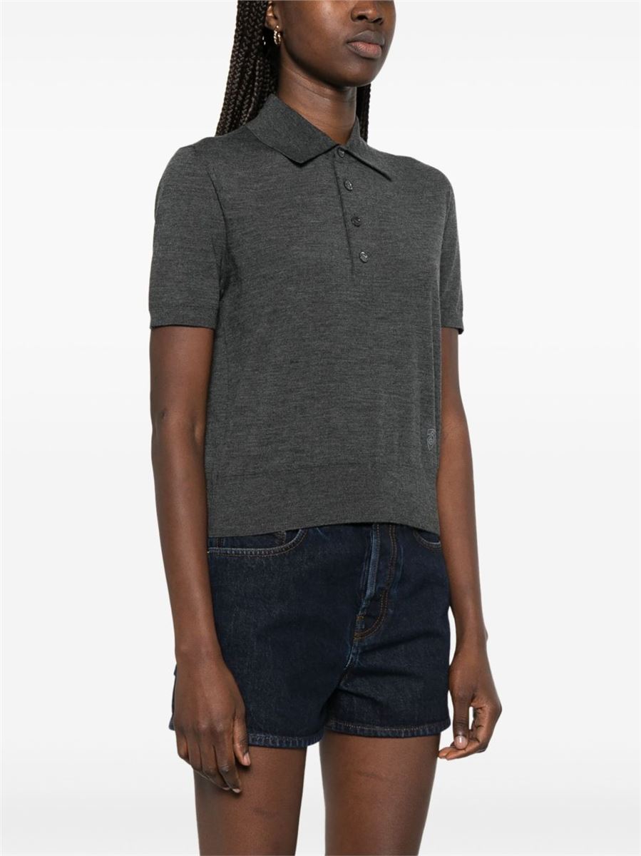 WOOL POLO TOP