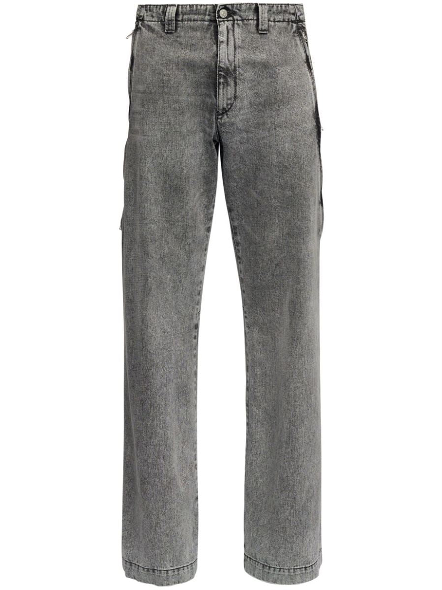 MID-RISE STRAIGHT-LEG JEANS MM6