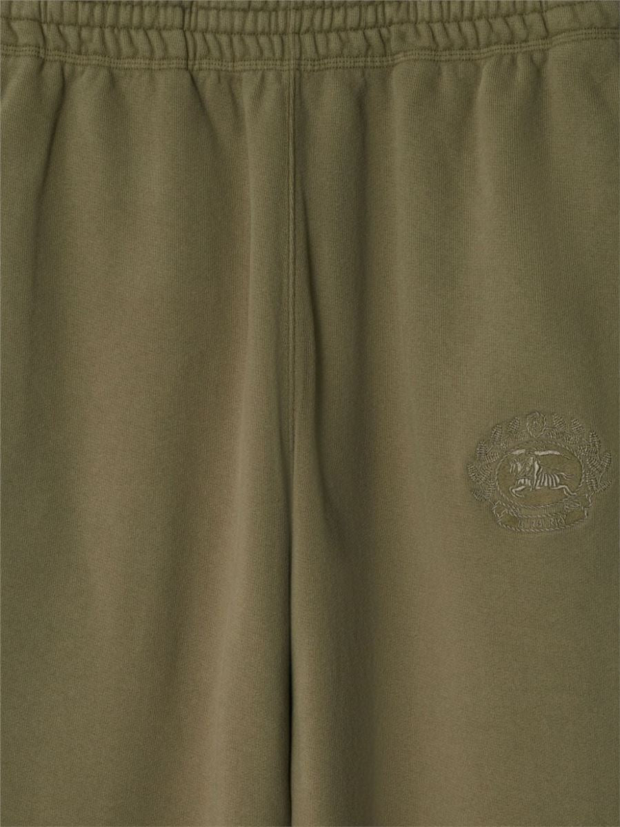 EQUESTRIAN KNIGHT-EMBROIDERED TRACK PANTS BURBERRY