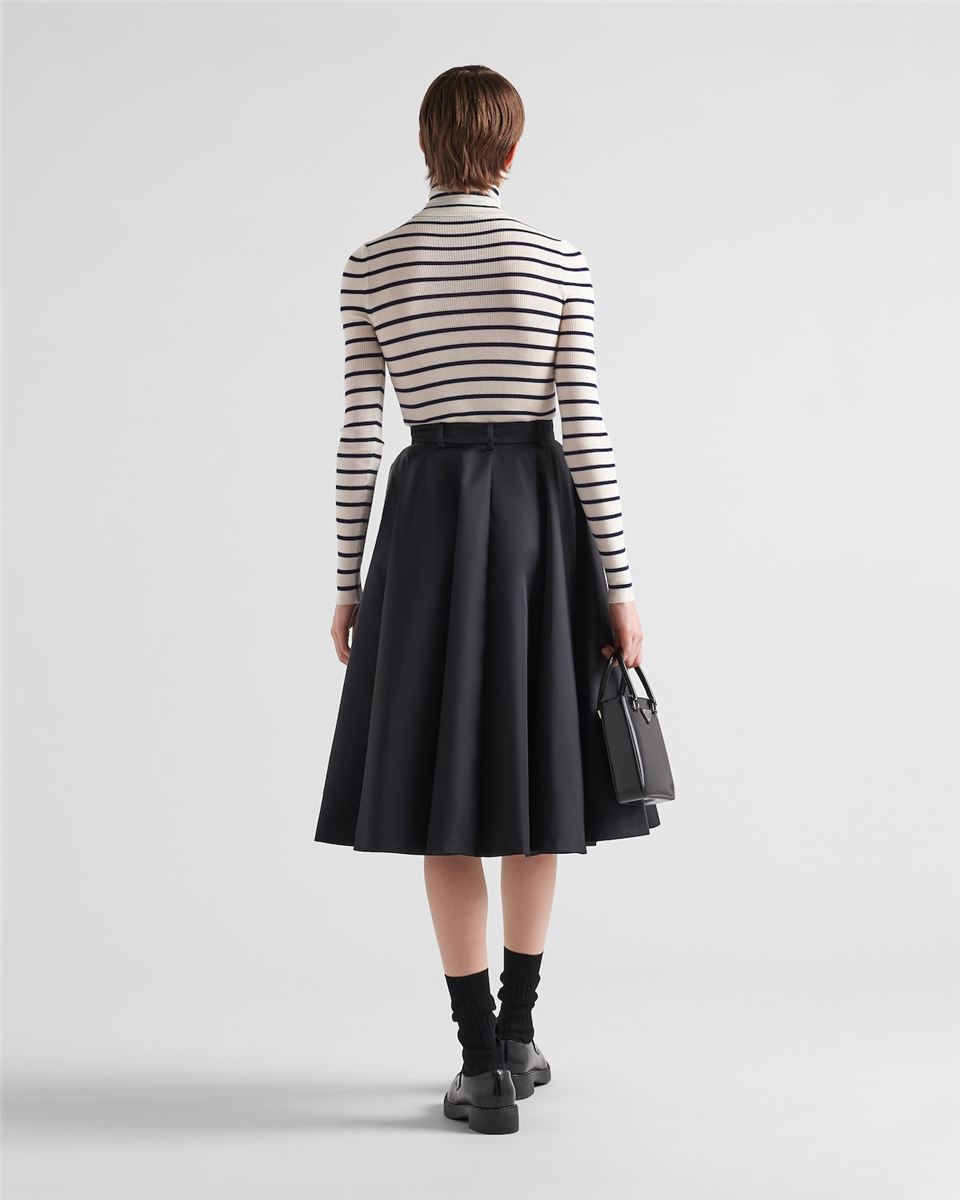 RE-NYLON PLEATED SKIRT PRADA