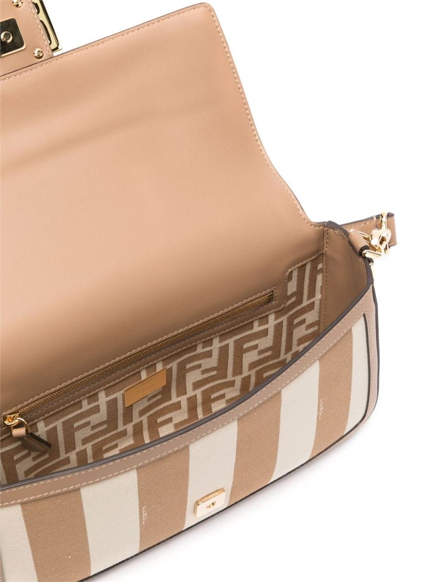 STRIPED BAGUETTE TOTE BAG FENDI