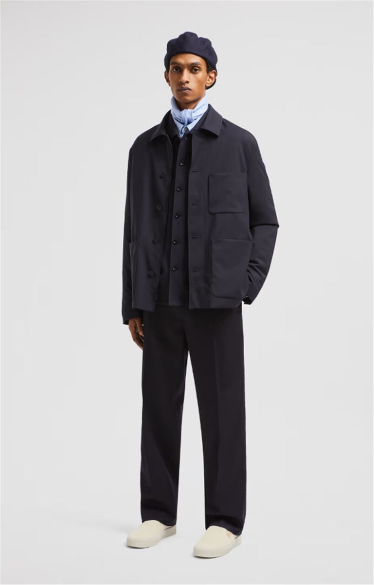 PLUMEL WOOL GABARDINE DOWN SHIRT JACKET