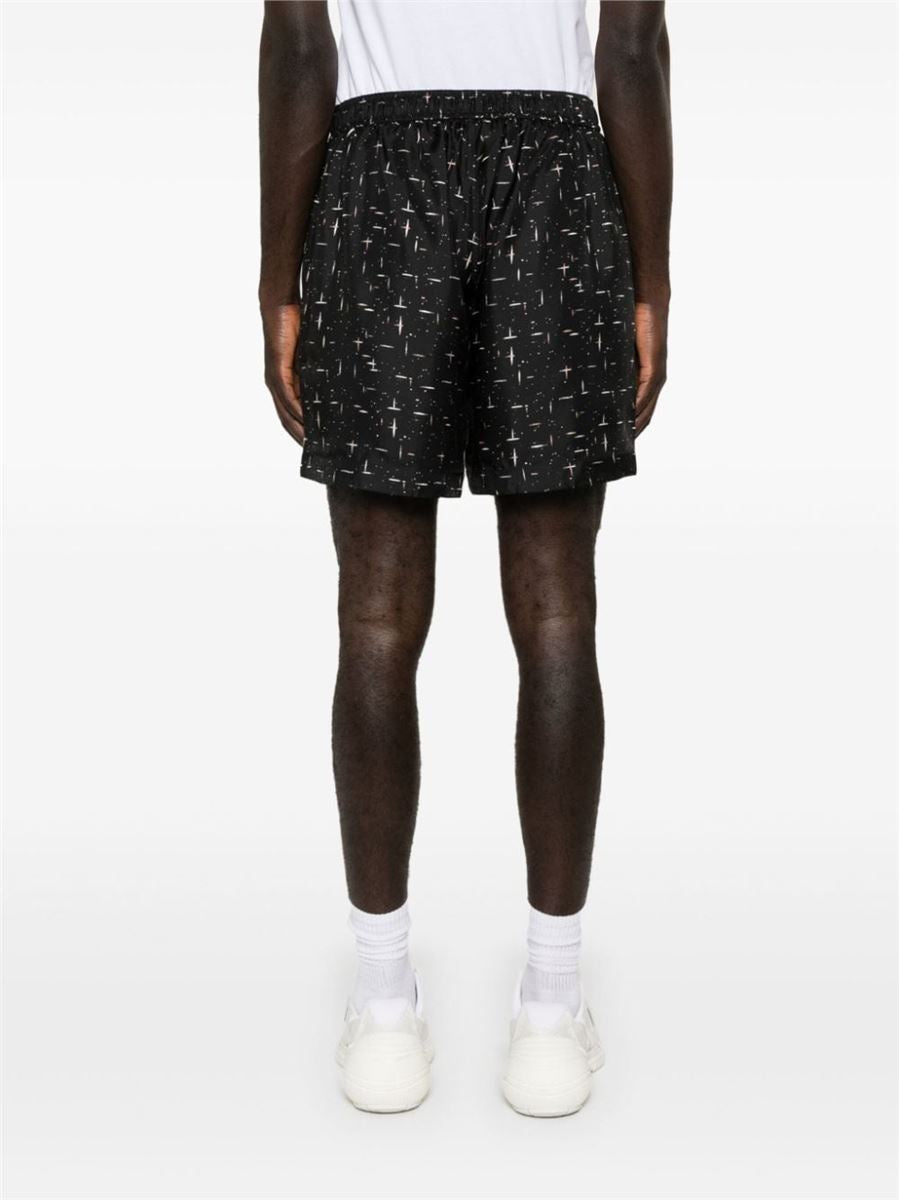 ABSTRACT-PRINT DECK SHORTS AMIRI