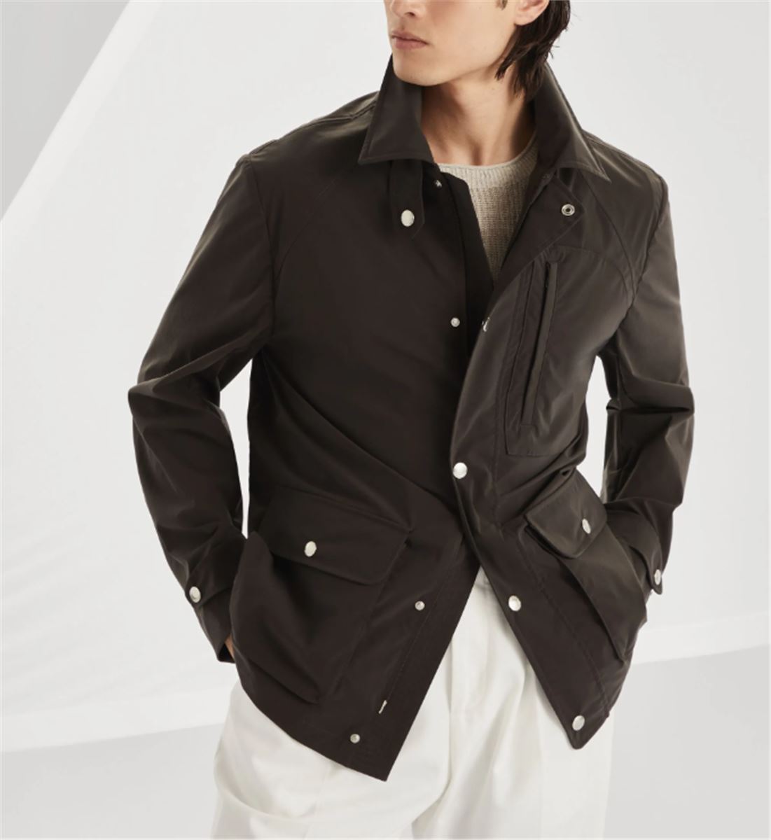 RAGLAN-SLEEVE FIELD JACKET