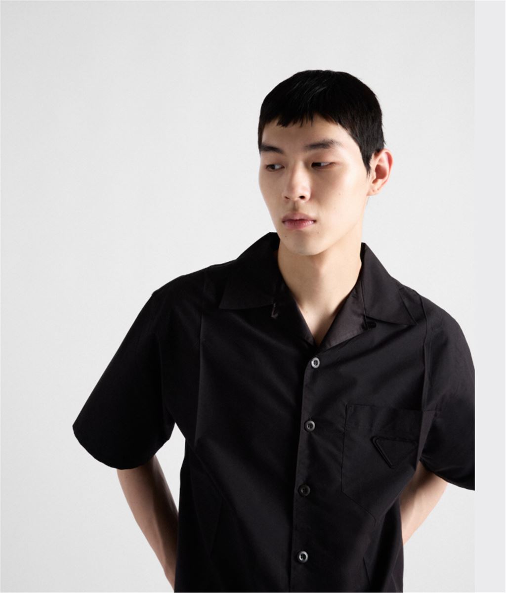 TECHNICAL COTTON SHORT-SLEEVED SHIRT