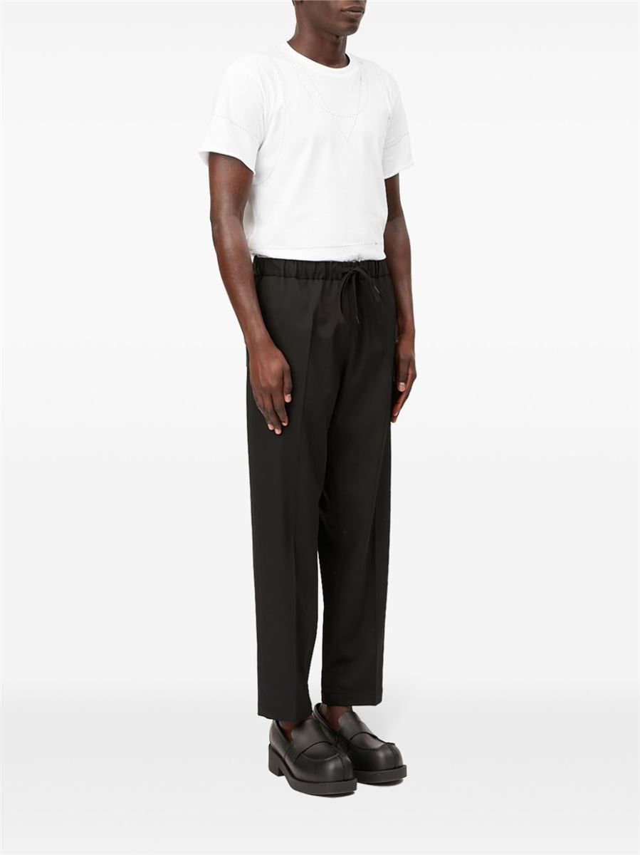 TAILORED DRAWSTRING-WAIST TROUSERS MM6