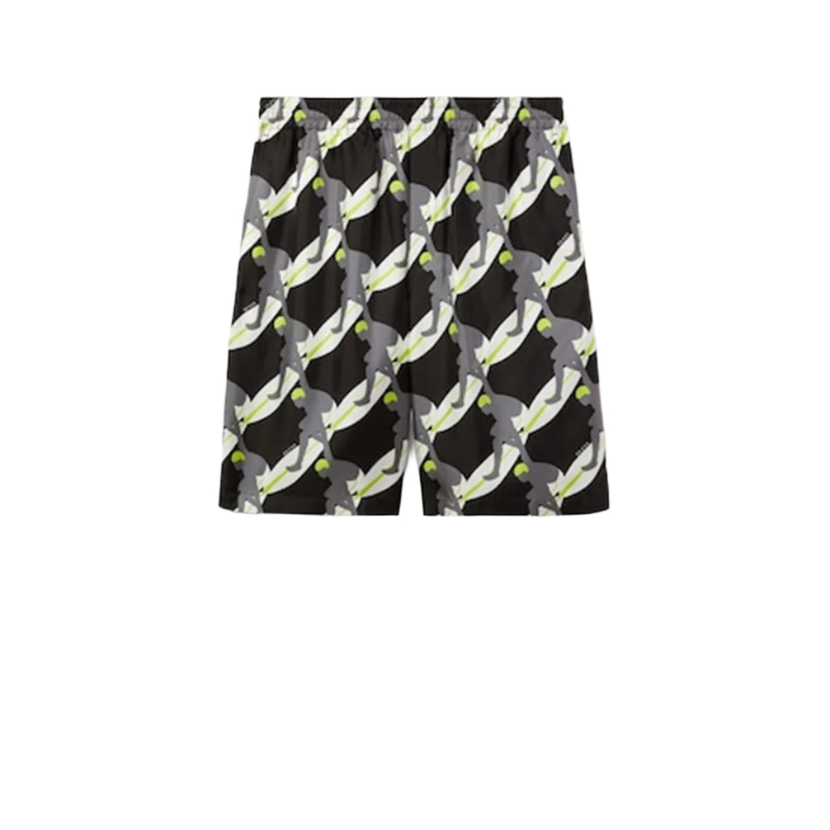 PRINTED SILK TWILL SHORTS