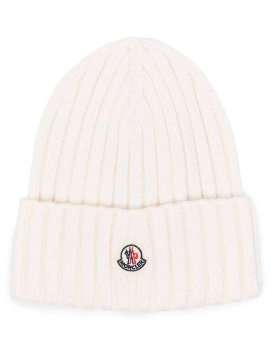 LOGO-APPLIQUÉ BEANIE HAT MONCLER