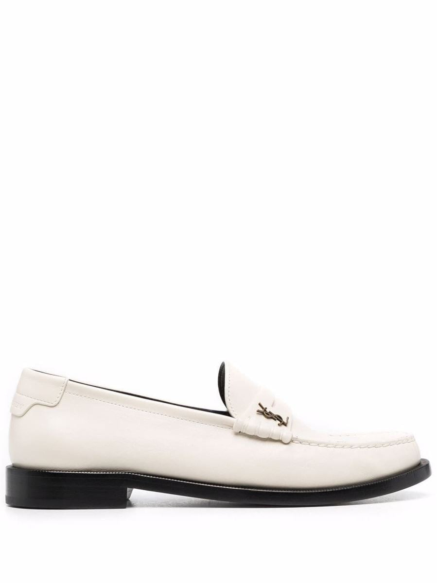 MONOGRAM PLAQUE LOAFERS SAINT LAURENT